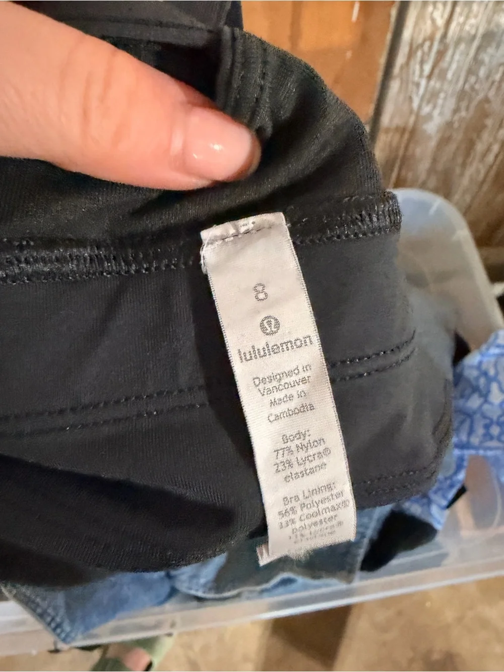 Lululemon – Energy Bra Long Line – Black Strappy Sports Bra – Sz. 8